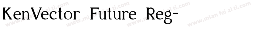 KenVector Future Reg字体转换